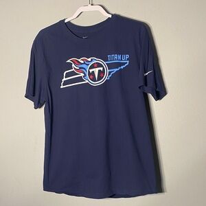 Nike Men's Dark Blue Titan Up T-Shirt Size Large